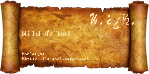 Wild Ábel névjegykártya